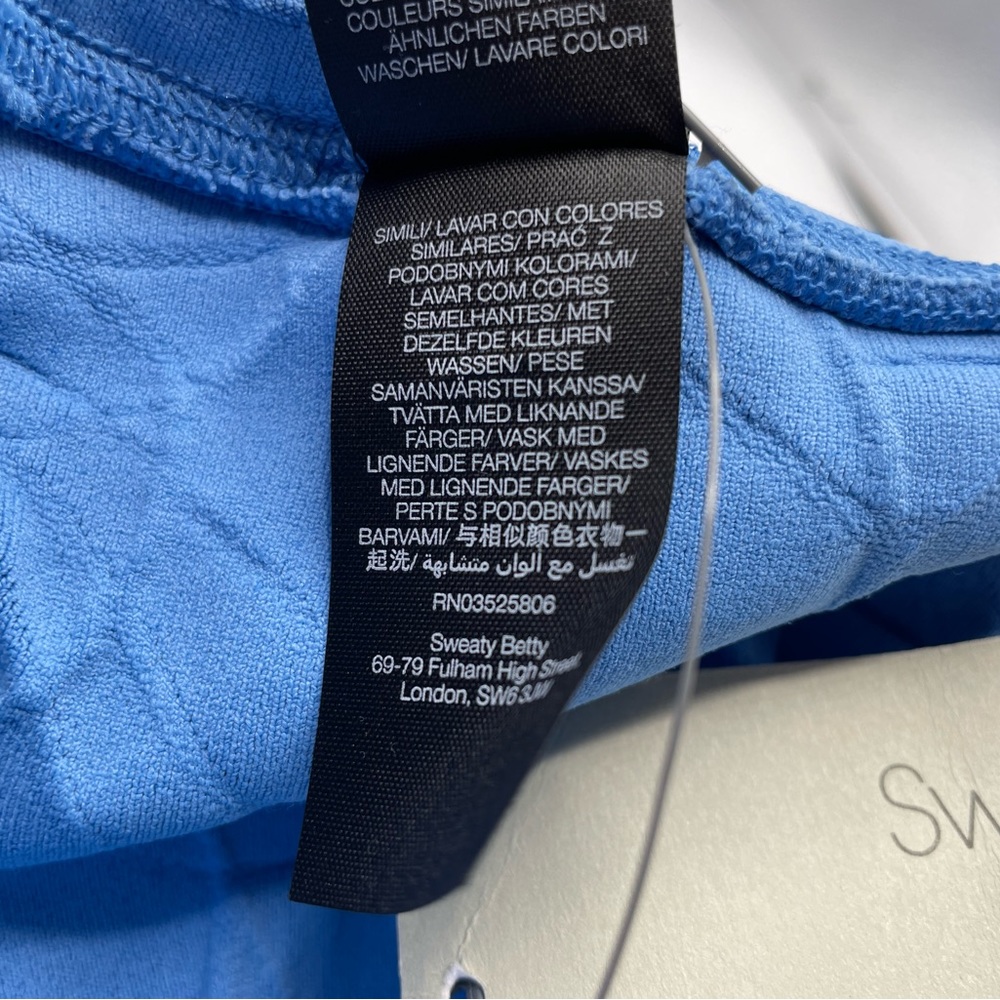SWEATY BETTY Motion Jacquard 7/8 Leggings in Regatta Blue - Picture 10 of 11